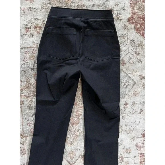 Spanx Polished Ankle Slim Black Pants Straight Womens Peite Size XS - Picture 10 of 10
